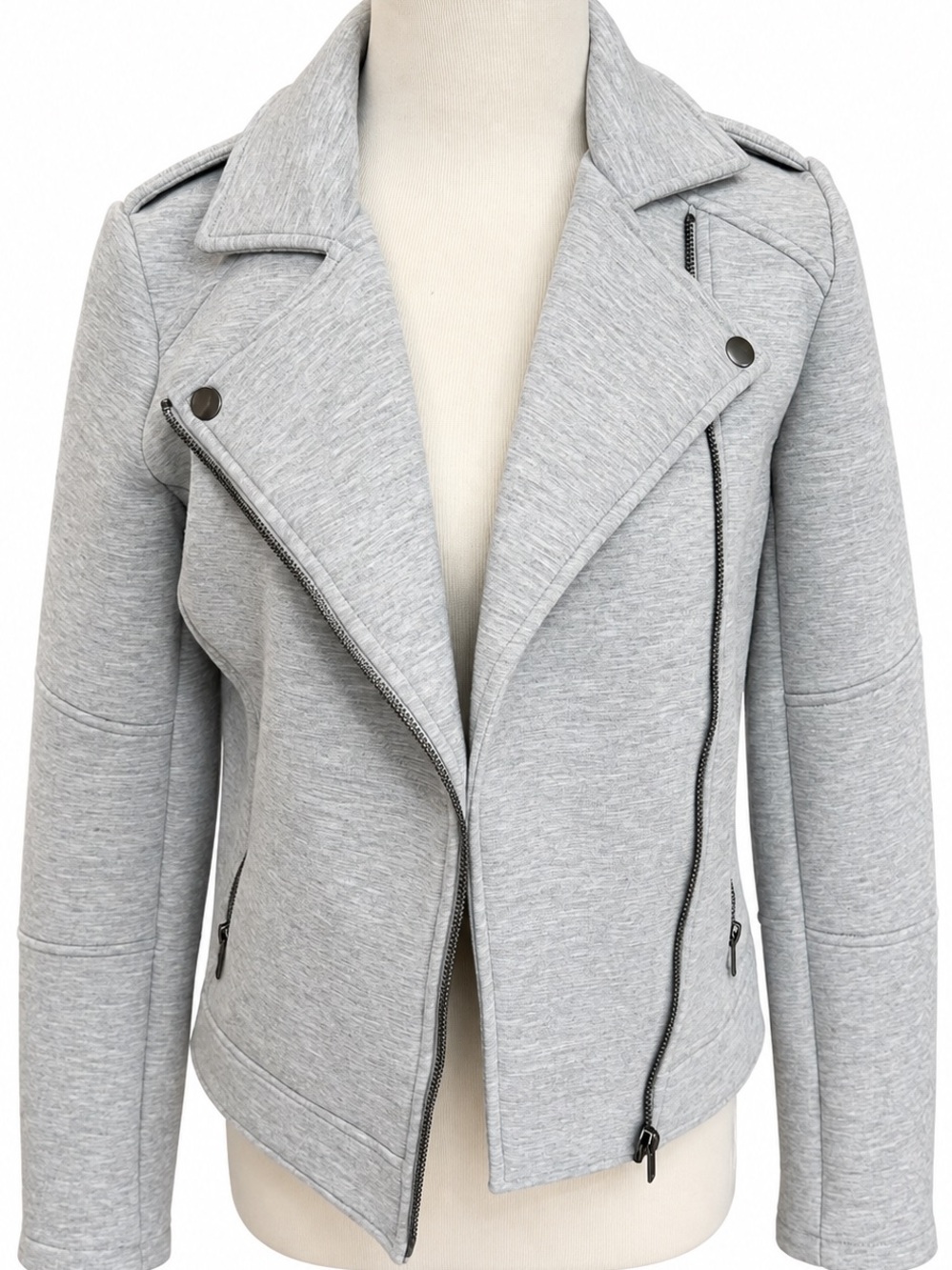 Philosophy Light Gray Moto Jacket